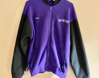 Chaqueta polar Columbia Colorado Rockies de los años 90 / Talla mediana