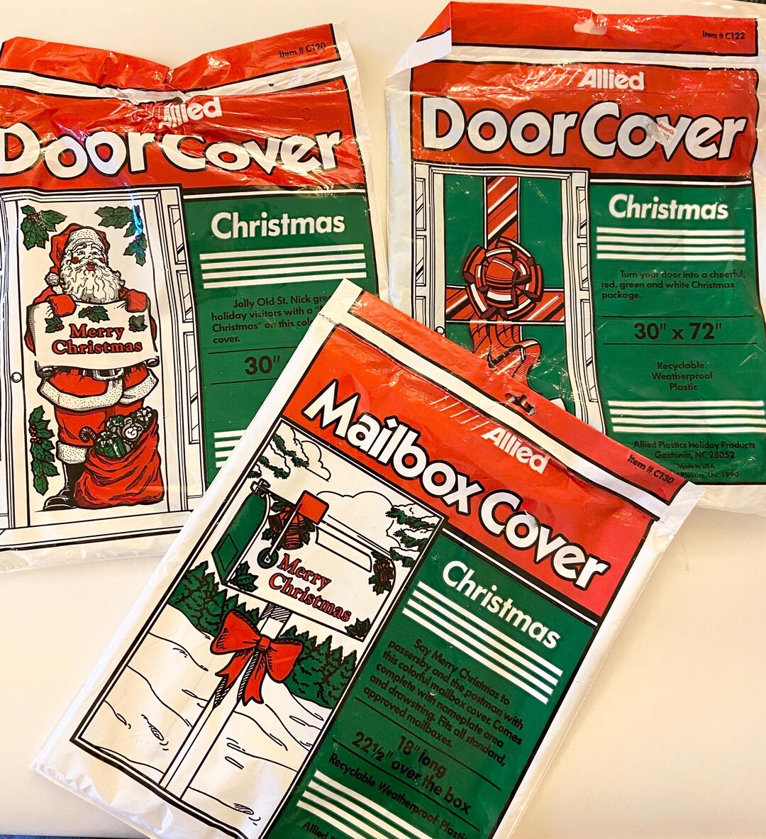 90’s Christmas Door & Mailbox Cover Decor - Etsy