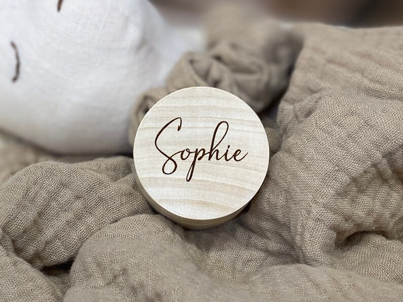 Custom Baby Hair Keepsake Box, Small Wooden Box for Teeth Lost