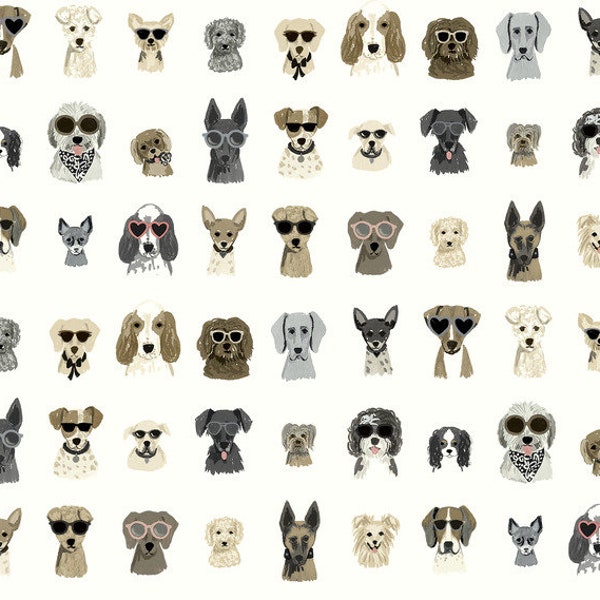 Cool Dogs Grey wallpaper Peel and Stick | Removable wallpaper | Renter Friendly | accent wall | Washable wallpaper | Repositionable.