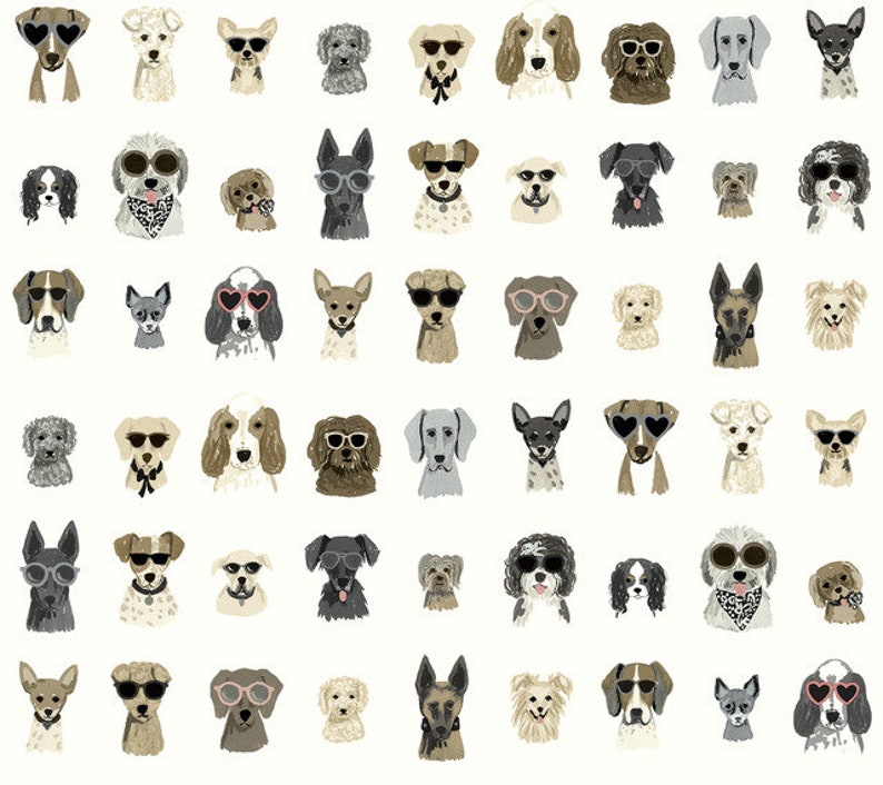 Cool Dogs Grey wallpaper Peel and Stick Removable wallpaper Renter Friendly accent wall Washable wallpaper Repositionable. image 1