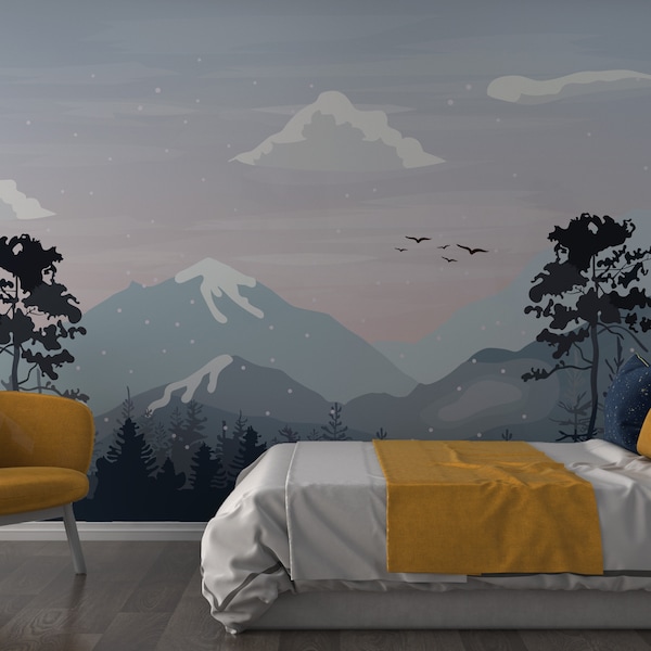 Renters Wallpaper Mural Etsy