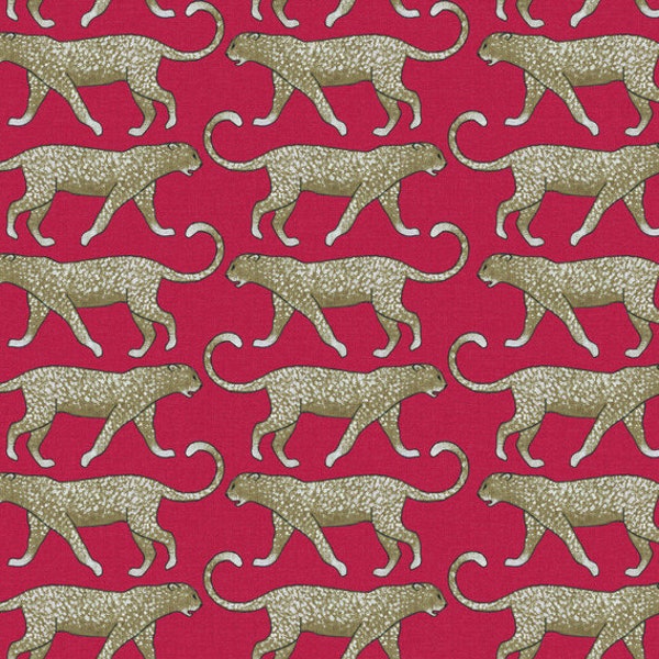 Big Cat Red wallpaper Peel and Stick | Removable wallpaper | Renter Friendly | accent wall | Washable wallpaper | Repositionable.