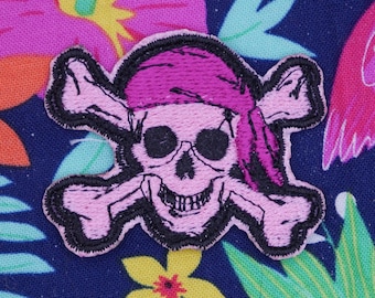 Skull And Crossbones Pirate Embroidered Patch, Sew On Patches for Jacket, Patches for Backpacks Patches for Hats Patches for Jeans