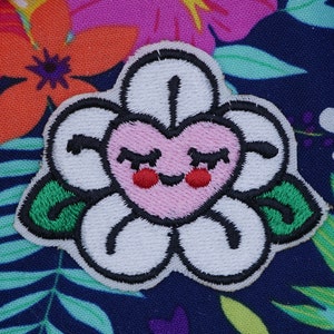 Daisy Machine Gestickter Aufnäher zum Aufnähen für Kleidung, Rucksäcke, Hüte, Taschen
