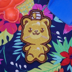 Honey Bear Patch, gesticktes Accessoire für Kleidung, Rucksäcke, Hüte, Taschen usw.