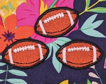 Patches bordados de máquina de futebol, conjunto de (3), tema esportivo, patch de costura de jogo grande para roupas, mochilas, chapéus, bolsas, jaquetas
