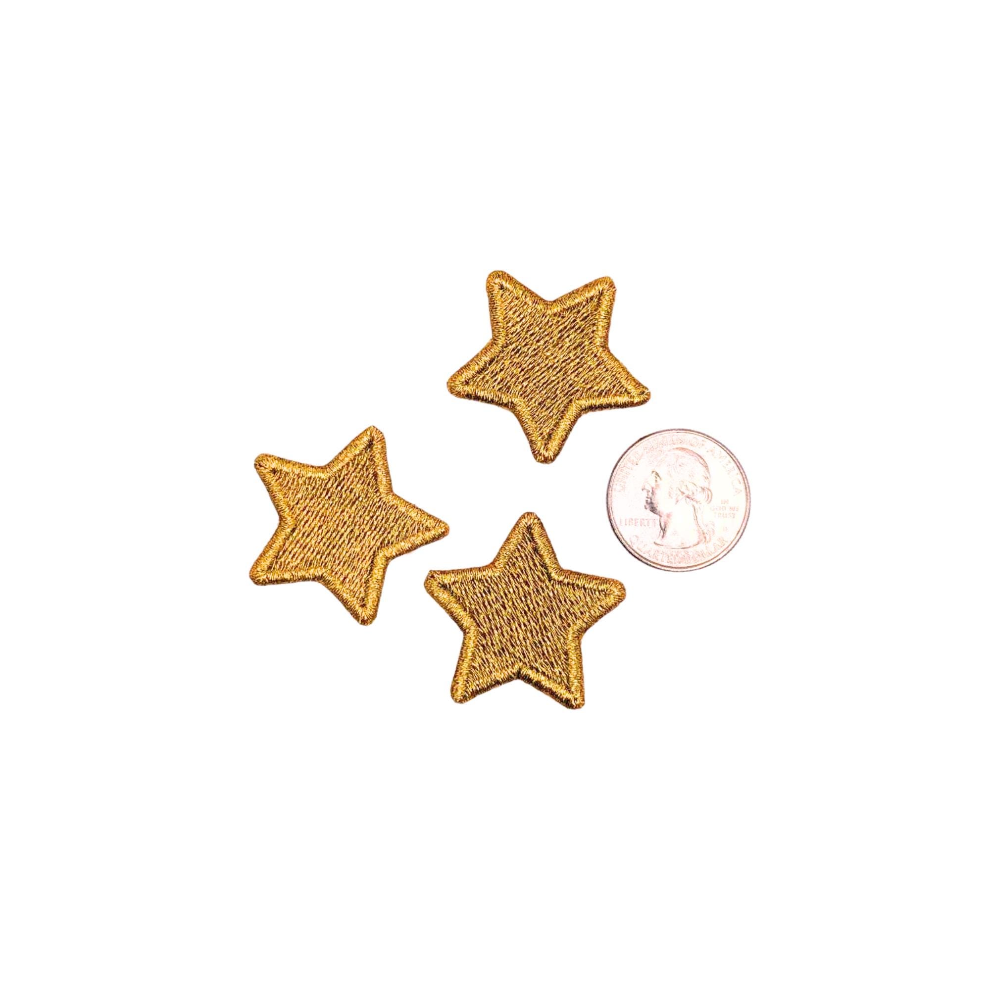 Lot De 120 Broches Étoile 3D Dorées - Pin's Pour Sac à Dos, Veste, Chapeau - Fête Nationale 4 Juillet
