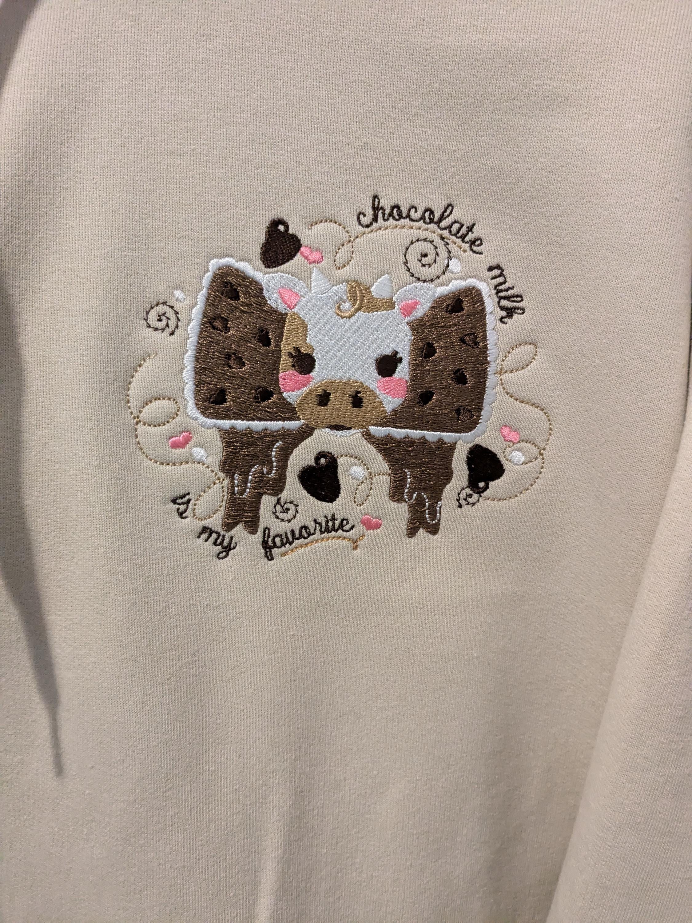 Felpa con cappuccio Kawaii Ragazze Adolescenti Carino Orso Latte Tè Patch Ricamo Pullover Con Cappuccio Top Falso Due Pezzi Più Felpe Allentate In V, cachi, Etichettalia unica
