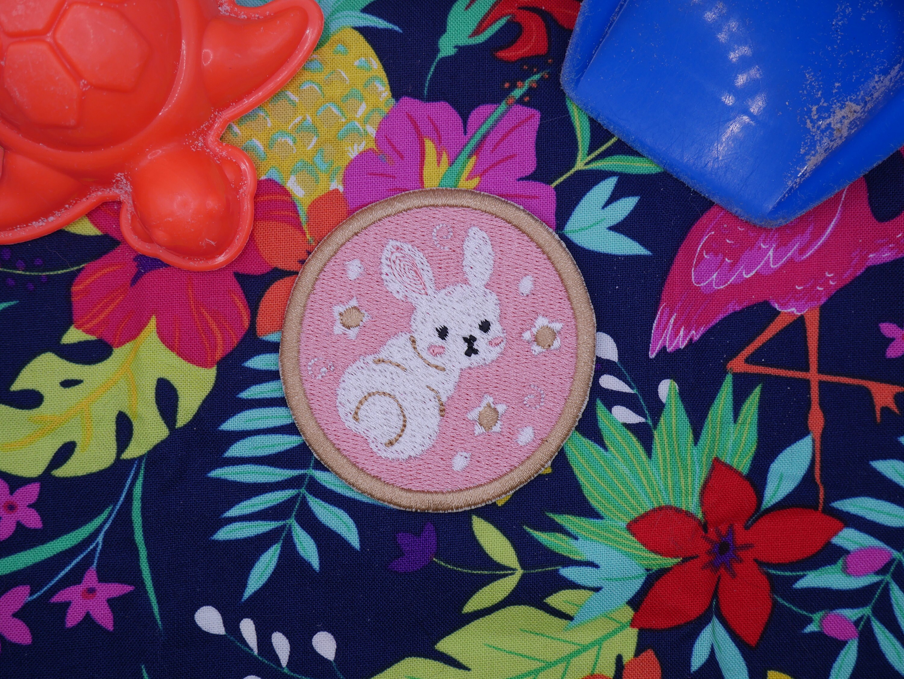 Bunny Rabbit Machine Embroidered Patch Sew on Accessory for Clothes ...