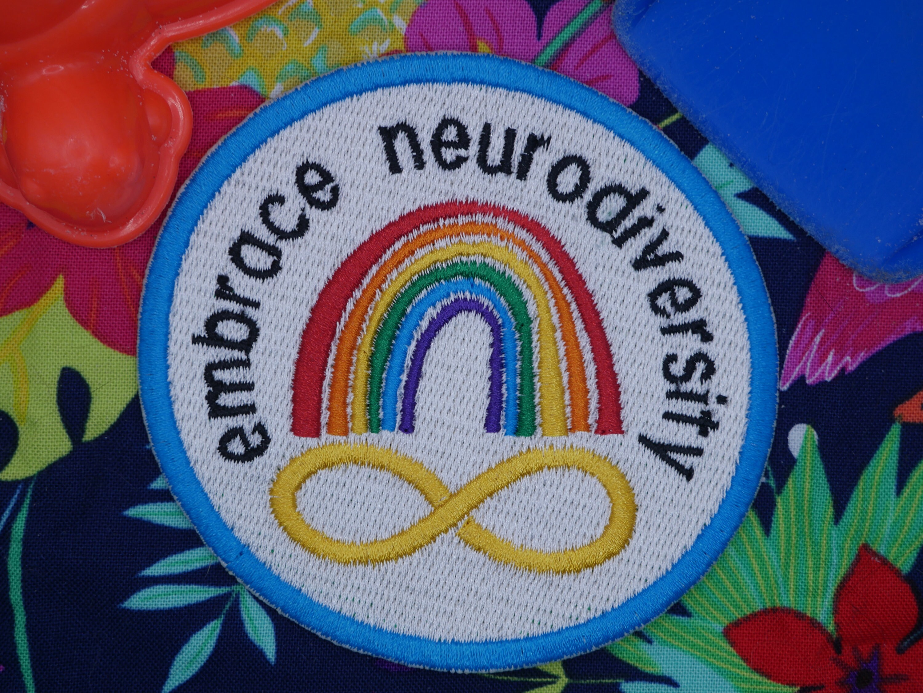 Neurodivergenter Bügelpatch – 7,6 Cm Bestickter Aufnäher Für Kleidung, Rucksäcke & Mehr | Autismus & Neurodiversität