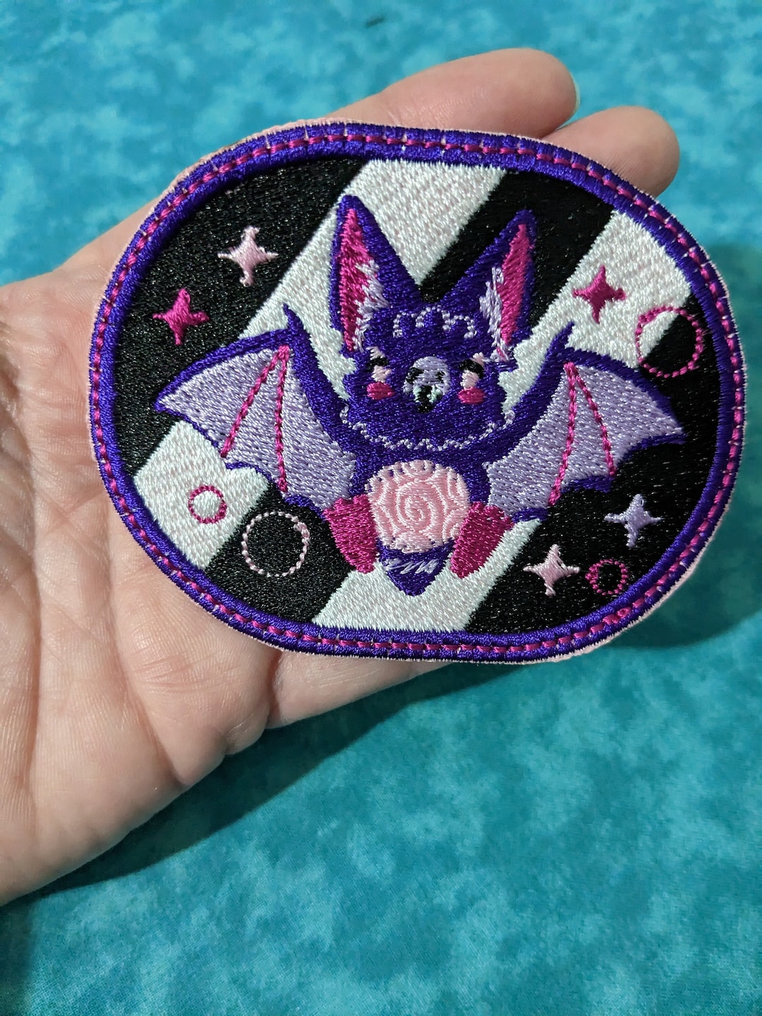 Bat Machine Embroidered Patch for Clothes, Backpacks, Hats, Bags - Etsy