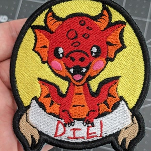 Dragon Embroidered Patch Sew On, Patches for Jacket, Patches for Backpacks, Patches for Hats, Patches for Jeans