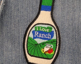 Ranch Dressing Salad Dressing Sew On Patch for Clothes, Backpacks, Hats, Bags, Jackets