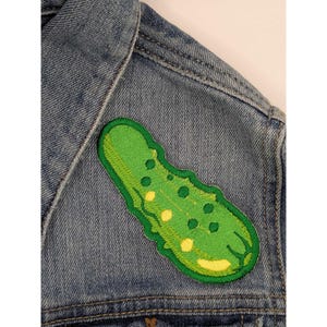 Pickle Embroidered Patch sew onto jackets, hats, totes and clothing
