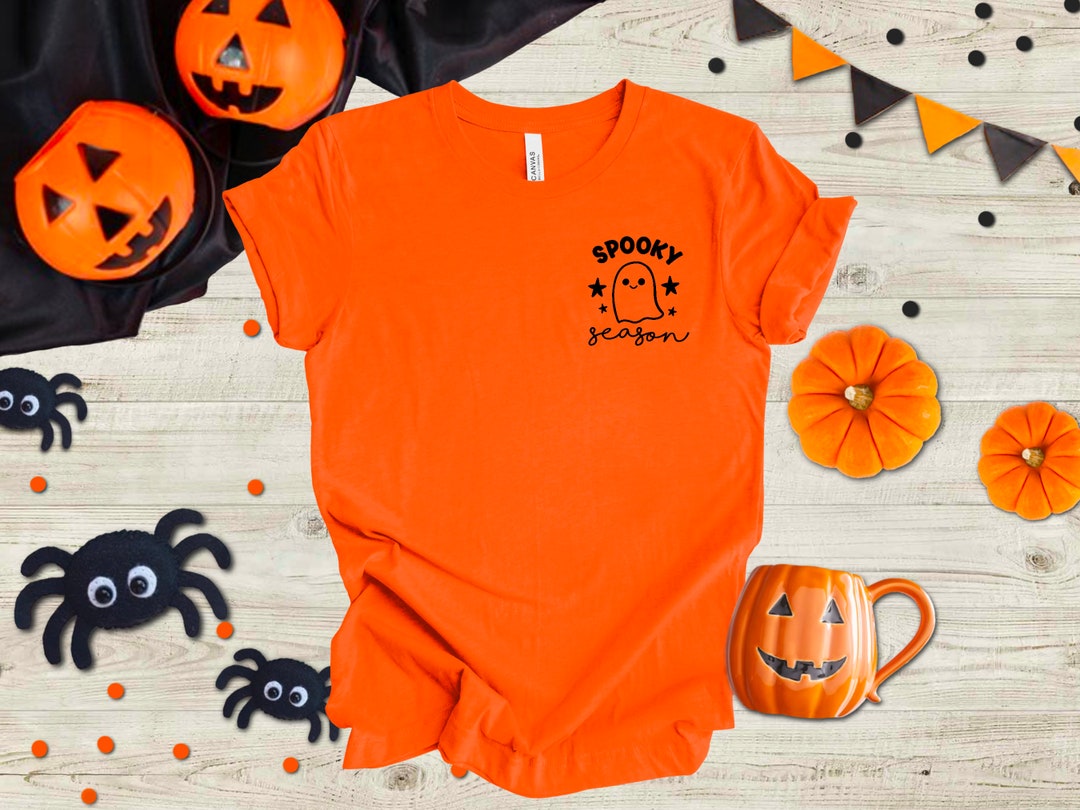 Spooky Season Ghost Shirt Cute Halloween Shirt Halloween Etsy