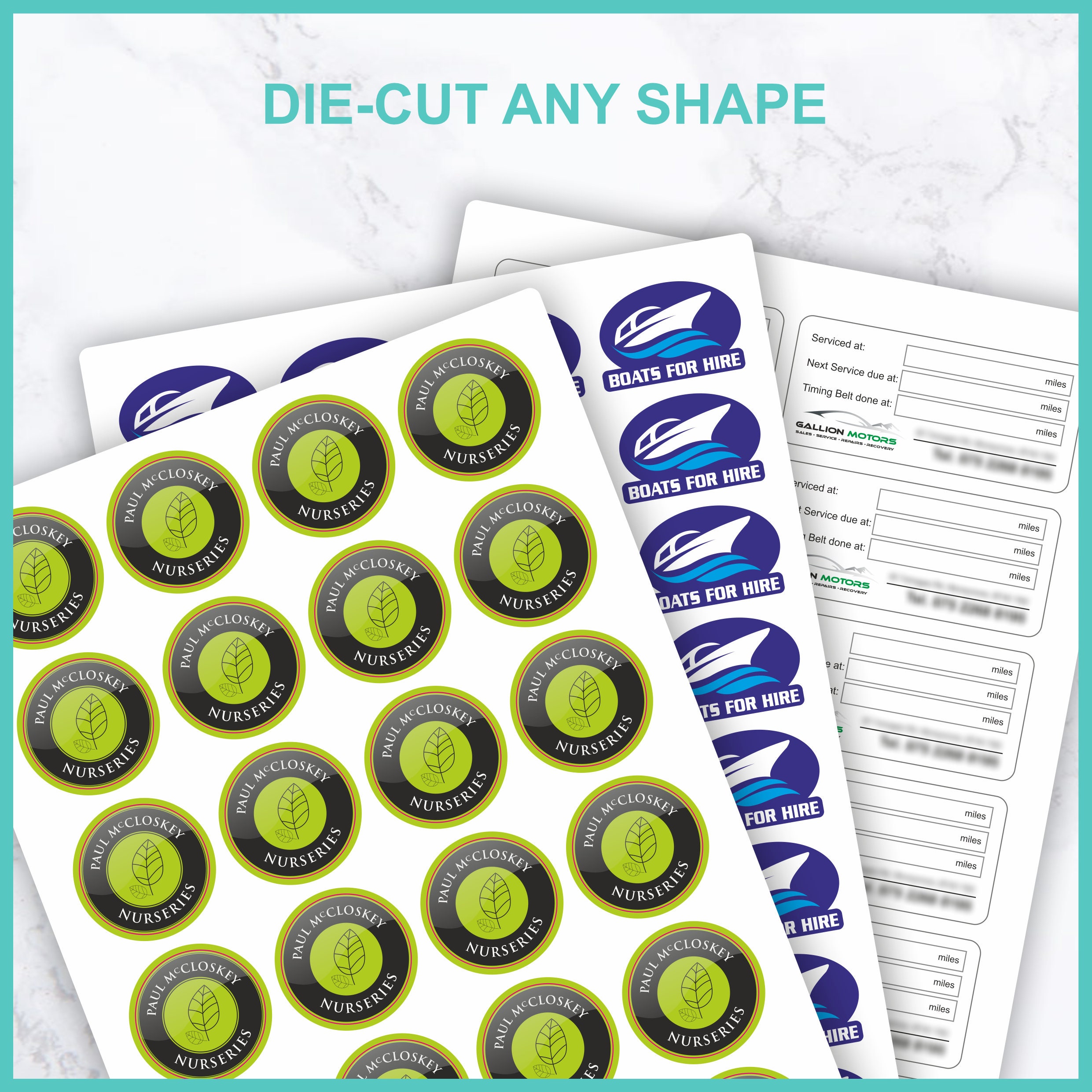 50 Custom Die Cut Labels - Etsy
