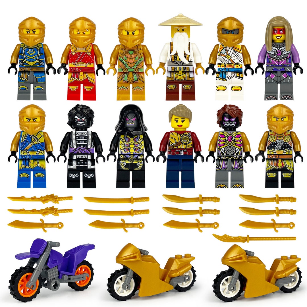 Custom 10/12pcs Ninjago Minifigures Ninja Figures Mini Etsy