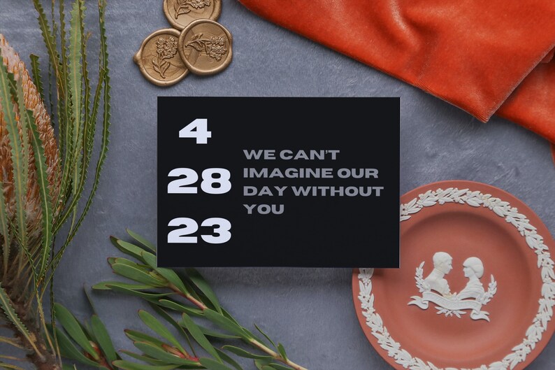 Save the date canva template customizable editable printable etsy