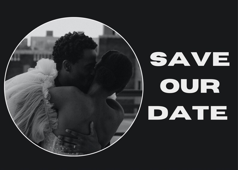 Save the date canva template customizable editable printable etsy