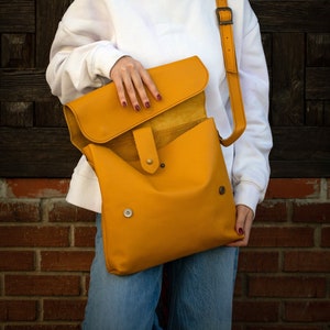 Leather Crossbody Bags - Large Genuine Leather Bag, Leather Messenger Bag, Maxi Leather Bag with Pockets, Gift for Leather Lovers