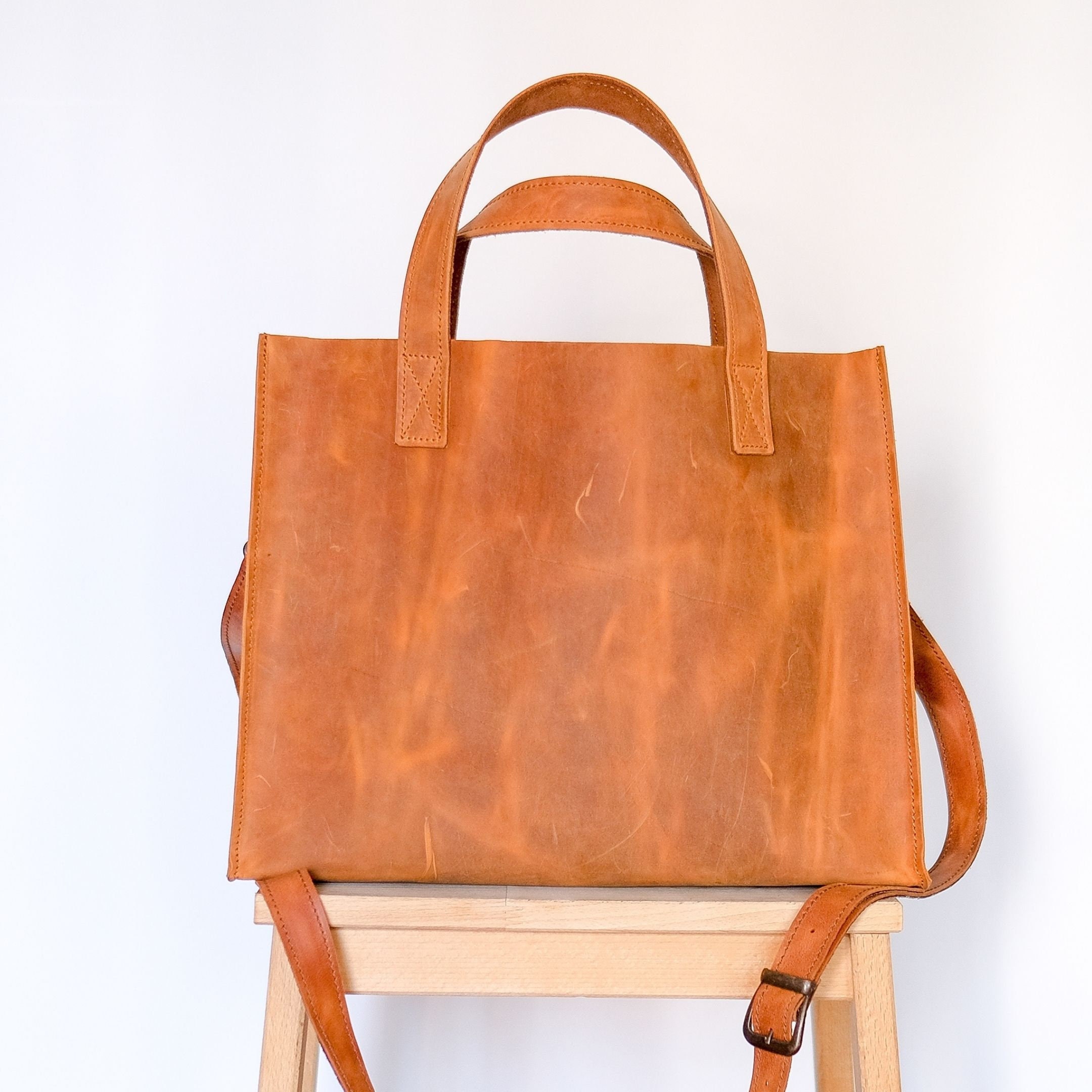 Leather Tote Bag Large Genuine Leather Tote Bag, Leather Maxi Tote Bag