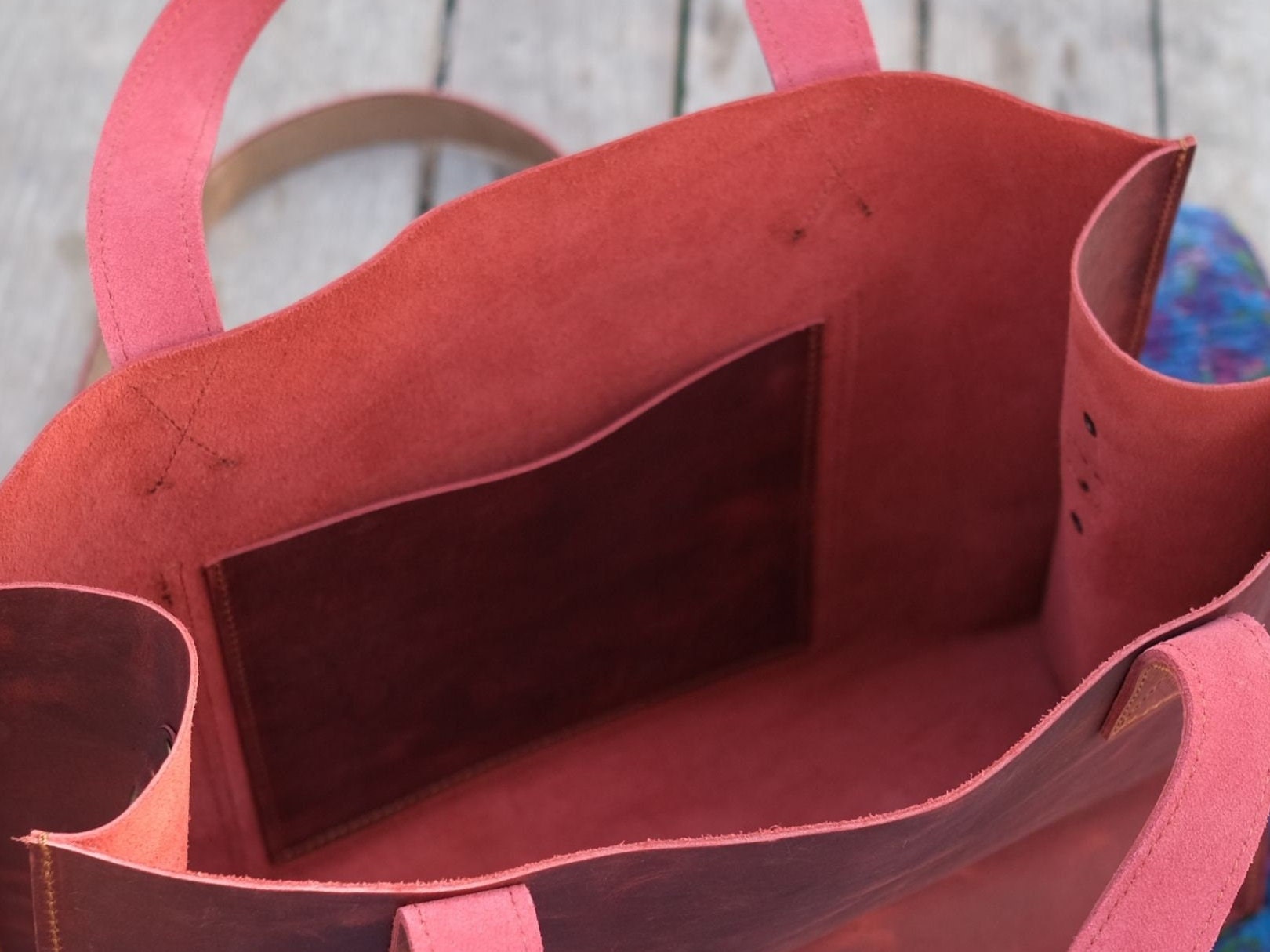 Large Leather Totes Fullgrain Leather Tote Bags, Handmade Leather