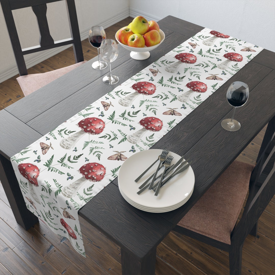 Mushroom Garden Quilted Table Runner NCU0DV1514