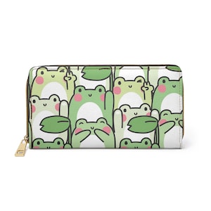 Carteira feminina fofa, carteira sapo kawaii, carteira boho, carteira estética, presentes para ela, presente para amiga, presente para filha, presente para melhor amiga