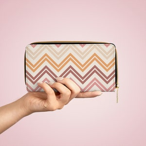 Monedero Boho, Monedero de mujer, Monedero minimalista moderno para mujer, Monedero vegano, Regalo del Día de la Madre, Monedero mujer, Monedero con cremallera, Regalo único