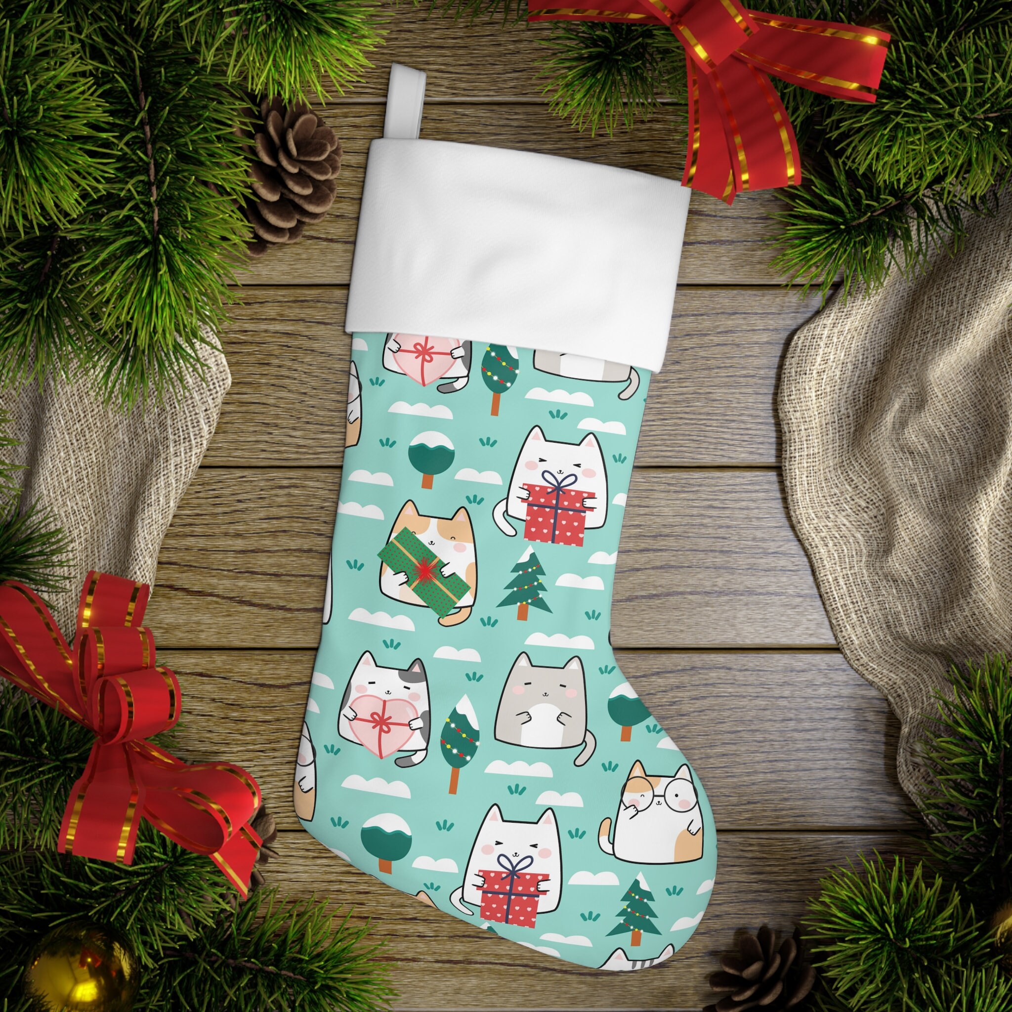 Bucilla Santa & Kitty 18 Felt Christmas Stocking Kit 85108 Bird