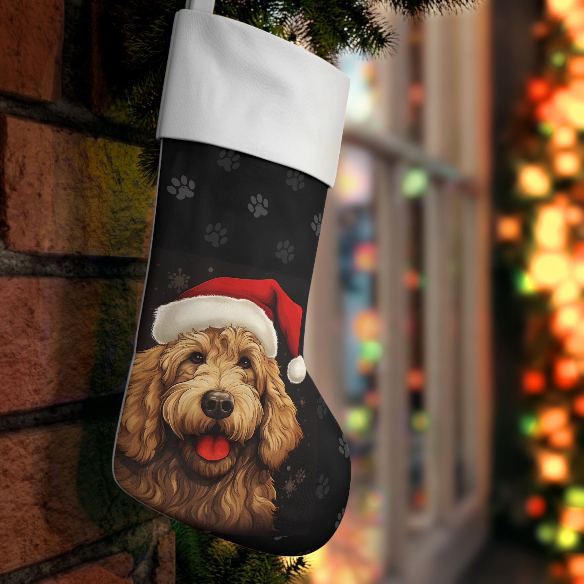 Airedale Terrier Dog Needlepoint Christmas Stocking – For the Love Of Dogs  - Shopping for a Cause
