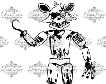 Withered foxy five nights at freddys 2 Photographic Print for