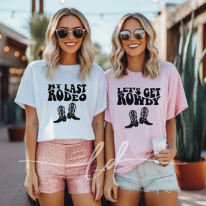 Funny Bachelorette Party Shirt SVG, my last rodeo let&#39;s get rowdy svg, getting hitched getting rowdy, Just married png, bridal party t shirt