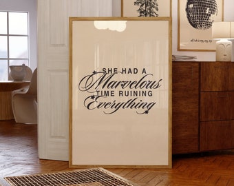 American Dynasty Printable Wall Art Budget Friendly Music Inspired Home Decor Print Poster Typography Lyrics Music Folklore