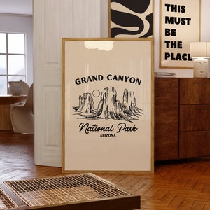 Grand Canyon Printable Wall Art Poster National Park Home Decor National Park Gift Idea Grand Canyon Gift Idea Travel Poster Travel Artwork