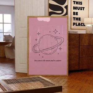 Folklore Poster Printable Download Love You To The Moon And To Saturn Poster Seven Wall Art Folklore Art Print Swiftie Wall Art Home Decor