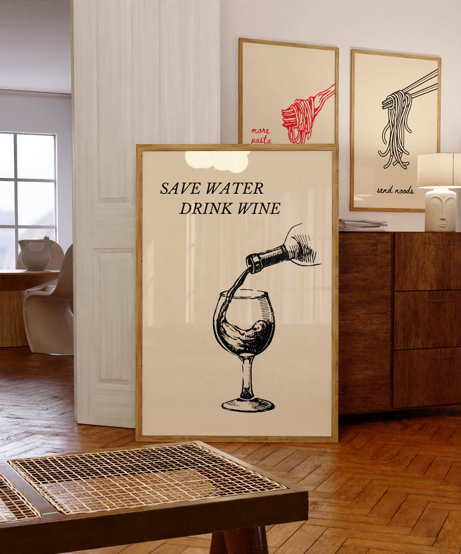 Aesthetic Kitchen Decor Kitchen Print Set of Two Aesthetic Apartment