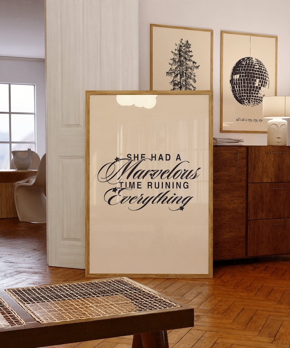 American Dynasty Printable Wall Art Budget Friendly Music Inspired Home Decor Print Poster Typography Lyrics Music Folklore