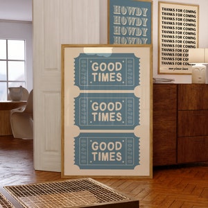 Good Times Aesthetic Wall Art Aesthetic Poster Wohnung Wall Art Home Decor Print Teenage Retro Art Poster Vintage Art