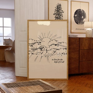To Live for the Hope of It All Poster for Dorm Room Gift Idea Swiftie ...