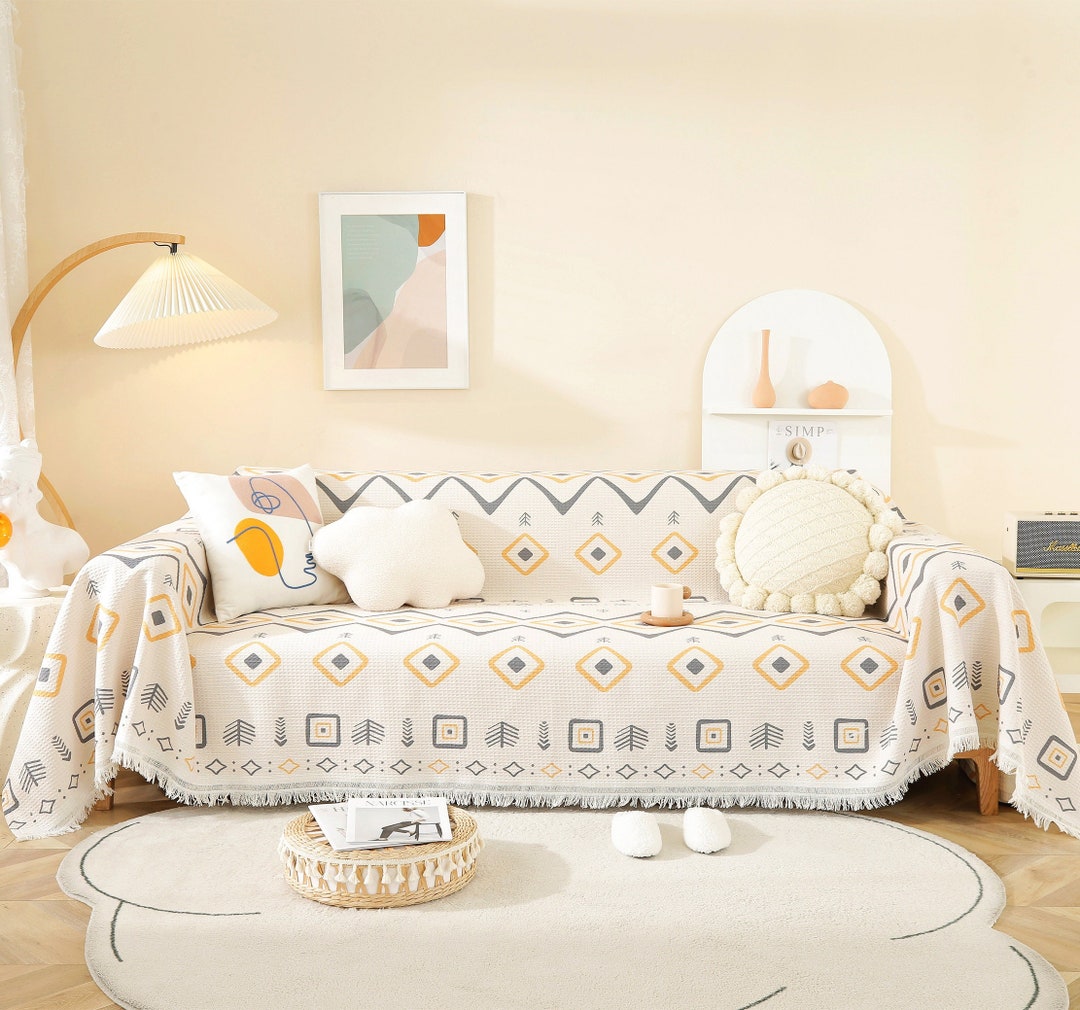 Boho Couch Cover, Oversized Couch Cover, Handmade Customized Sofa