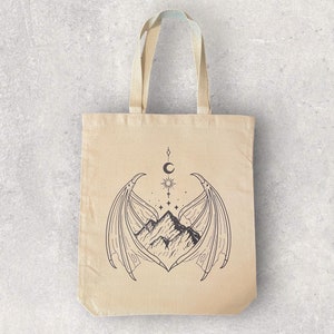 BookTok Book Tote Bag || ACOTAR Book Tote