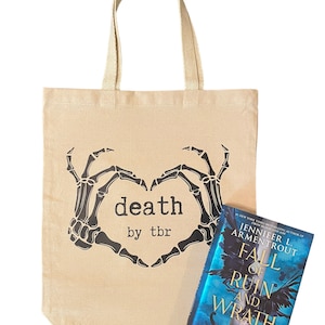 BookTok Book Tote Bag || Death by TBR Tote Bag