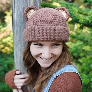 PDF PATTERN Crochet Bear Hat image 6