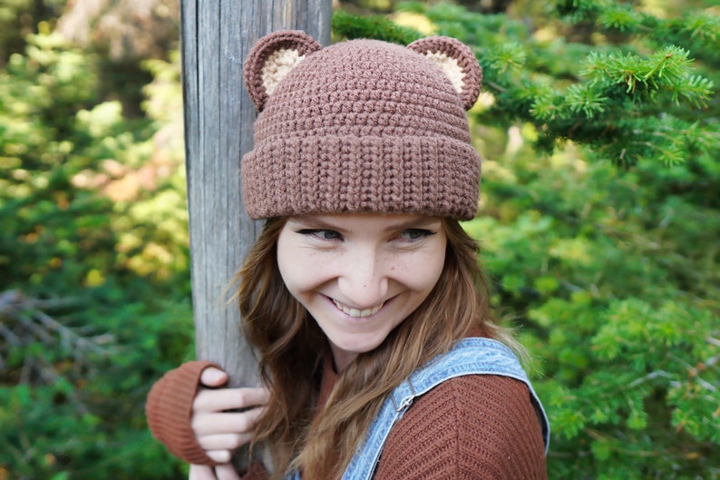 PDF PATTERN Crochet Bear Hat image 6