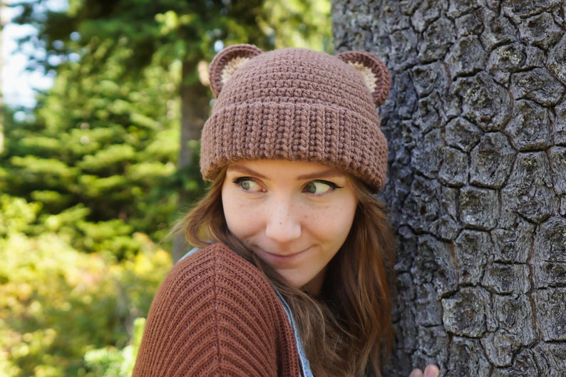 PDF PATTERN Crochet Bear Hat image 3