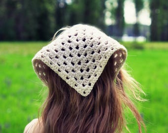 PDF Pattern: Cottage Crochet Hair Bandana