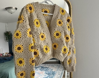 PDF Pattern Sunflower Cardigan - Etsy