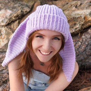 PDF PATTERN Crochet Bunny Beanie